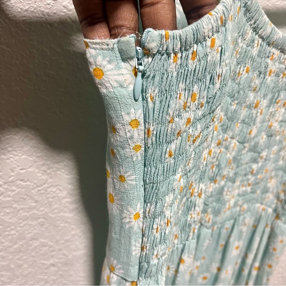 Faithfull the Brand Frankie Seafoam Blue Zhoe Floral Print Jumpsuit - Picture 10 of 16